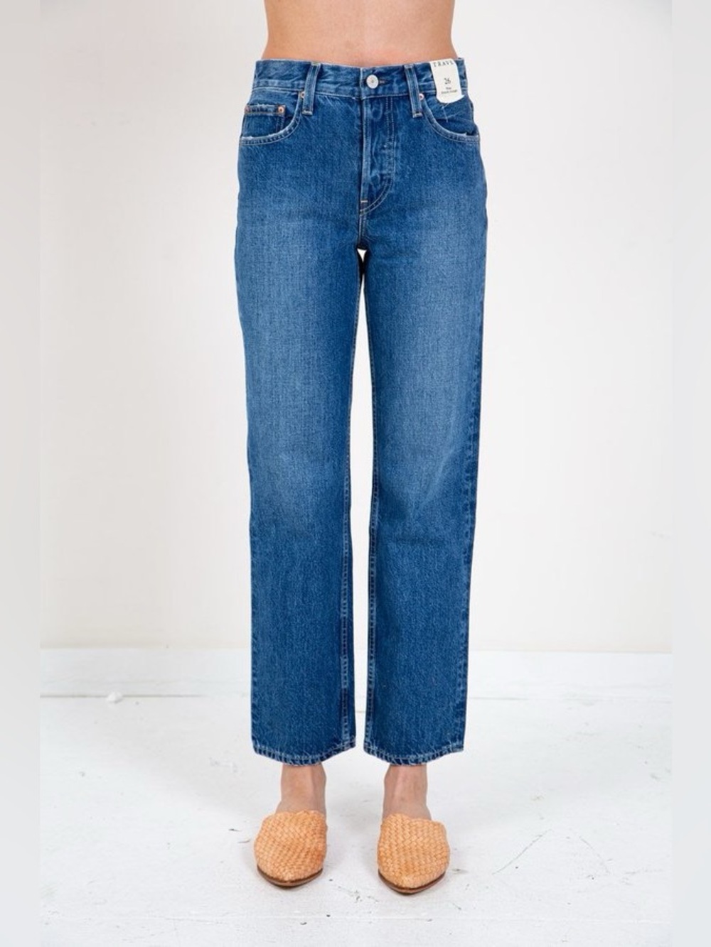 Trave Blake Jean High Rise Straight Jeans In Atmosphere Size 27 Made In USA